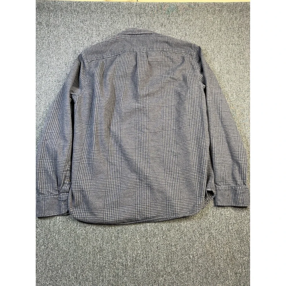 J.Crew Mens Slim Fit Cotton Cashmere Houndstooth Button Down Shirt Large BD849